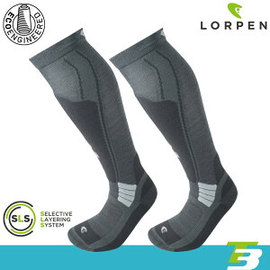 Lorpen T3 女 美麗諾羊毛滑雪襪 ECO S3WLE(II) / 城市綠洲 (毛襪 雪襪 保暖襪 羊毛襪)