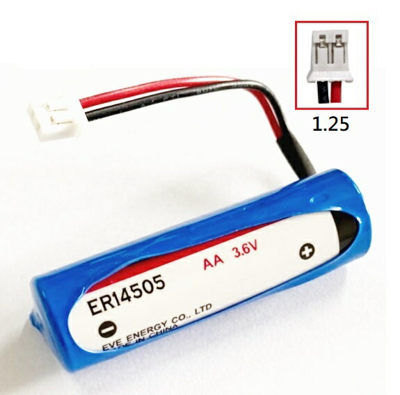 ER14505 3.6V AA 帶2P白色接頭1.25/2.0 EVE不可充電鋰電池 (含稅)【佑齊企業 iCmore】