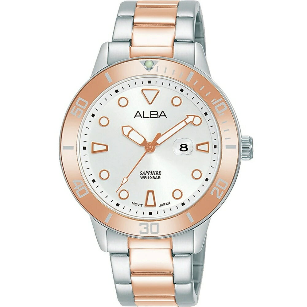 送禮首選★ALBA 雅柏 ACTIVE系列運動女孩時尚腕錶-VJ22-X318KS(AH7V03X1)/36mm 附提袋【全館滿額折價★APP下單點數4倍送】線上購買享_實體門市同步服務
