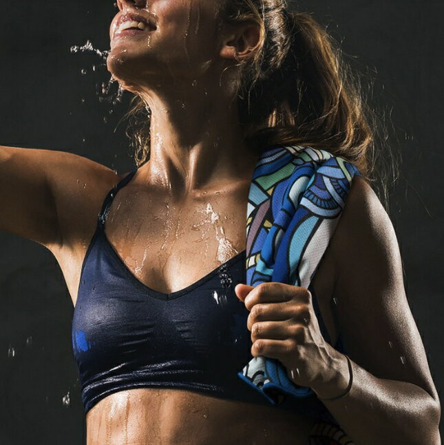 冷感毛巾時尚運動毛巾好攜帶吸汗吸水登山運動慢跑隨手擦-多色【AAA4701】