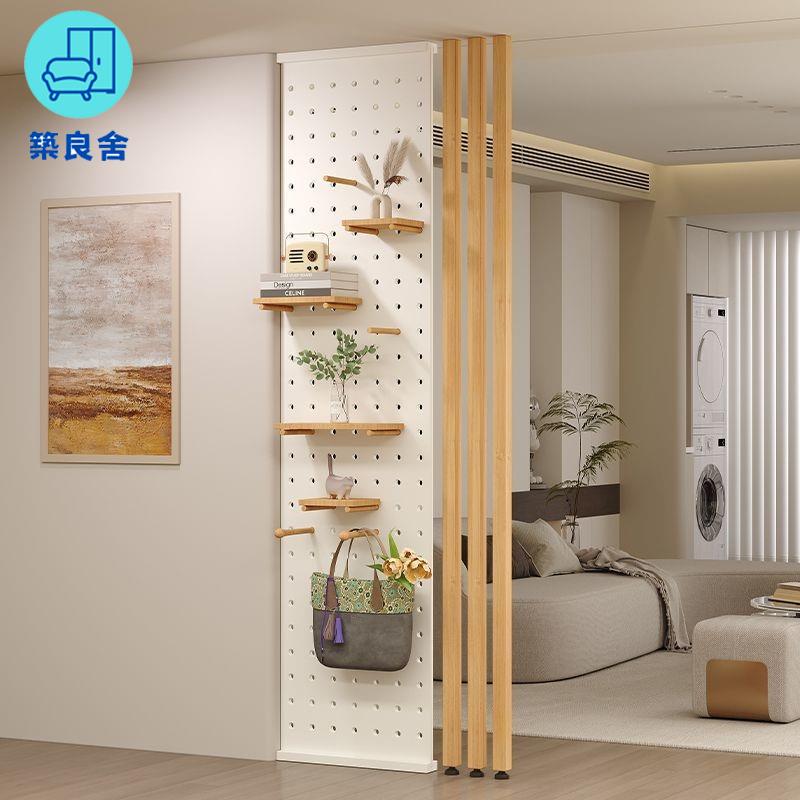 免運/附發票 屏風 日式屏風櫃 玄關屏風 日式實木洞洞板格柵屏風簡約客廳臥室收納置物架入戶格柵隔斷玄關工廠現貨直銷 售後保障 全館八折 年底鉅惠 店長推薦 5z1230