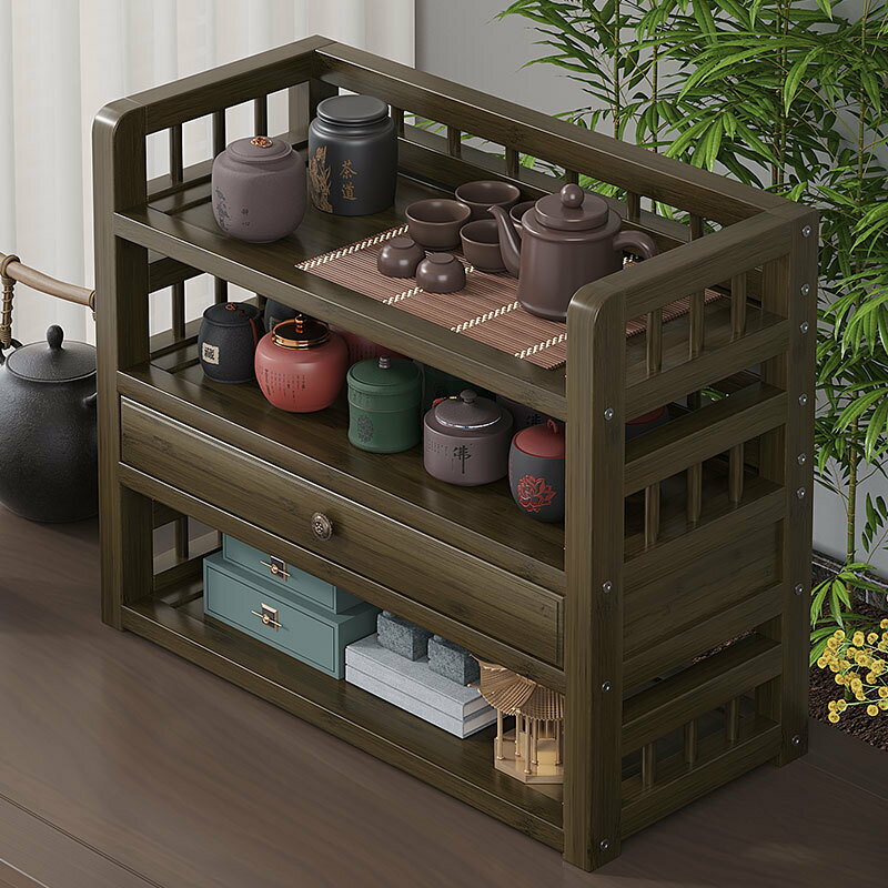 快速出貨 公司貨 桌面博古架新中式桌上小型茶具茶杯展示收納架茶臺擺件茶葉置物架