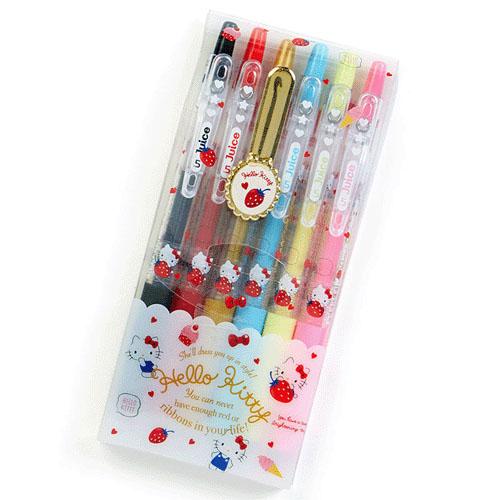 大賀屋 hello kitty 6色 原子筆 圓珠筆 筆 文具 三麗鷗 KT 凱蒂貓 日本製 正版 J00010339