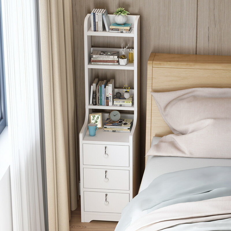 床頭櫃 超窄簡約現代臥室ins風多功能床邊櫃子小型儲物簡易置物架