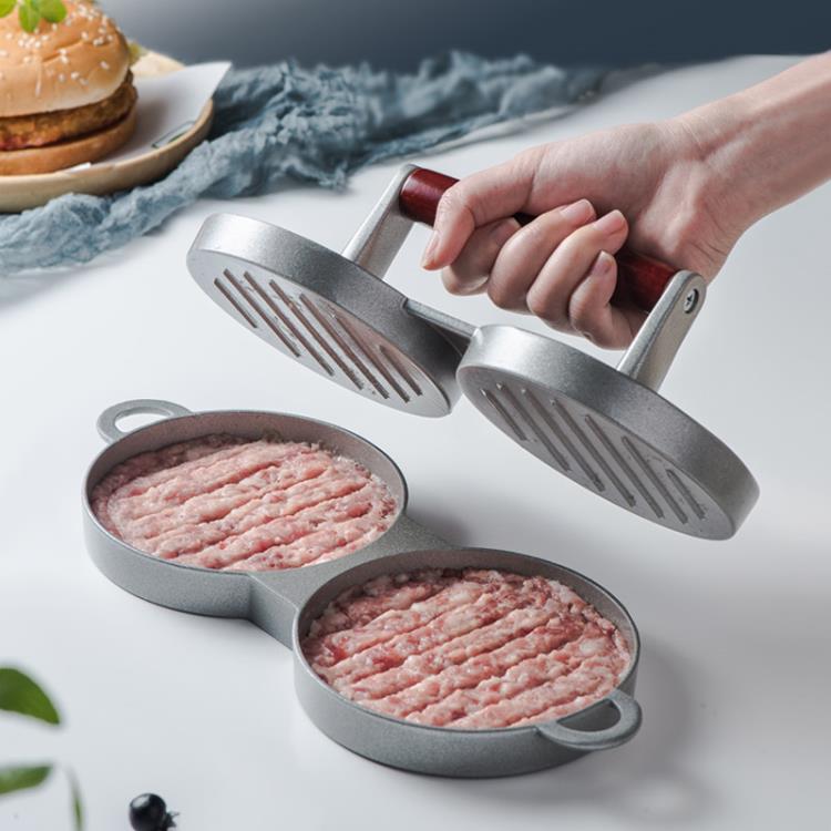 米飯團漢堡肉餅模具diy商家用廚房ins超火雙孔工具手工手壓式燒餅 全館免運