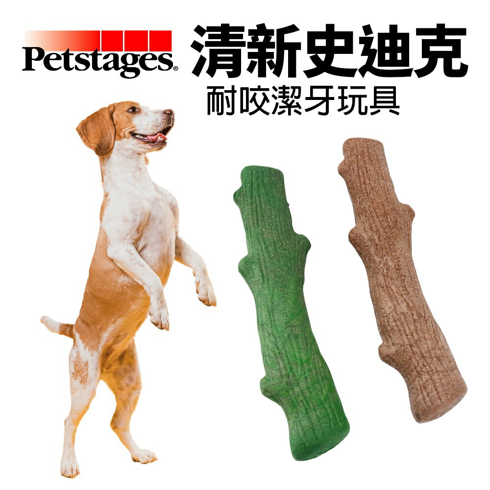 美國 Petstages 69901 清新史迪克2件組 L號 大型犬 磨牙 潔齒 啃咬 狗玩具 耐咬潔牙玩具『WANG』
