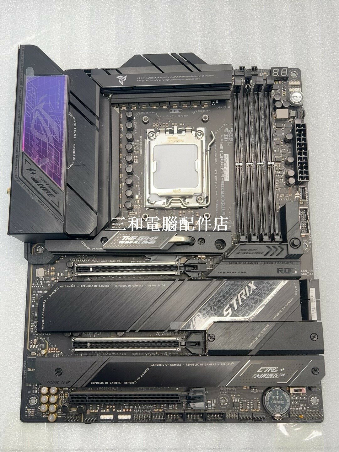 華碩 ROG STRIX X670E-E GAMING WIFI 主機板 實拍圖 膜未拆 立即搶購 官方質保