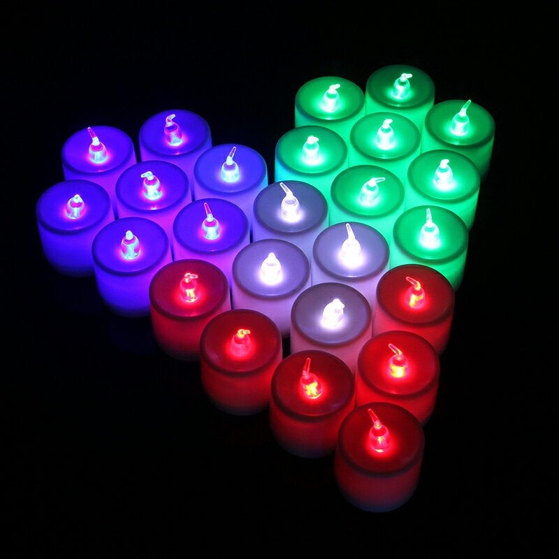 蠟燭燈 電子蠟燭 LED電子蠟燭燈浪漫表白求婚創意布置用品生日表白蠟燭無煙安全『CM43579』