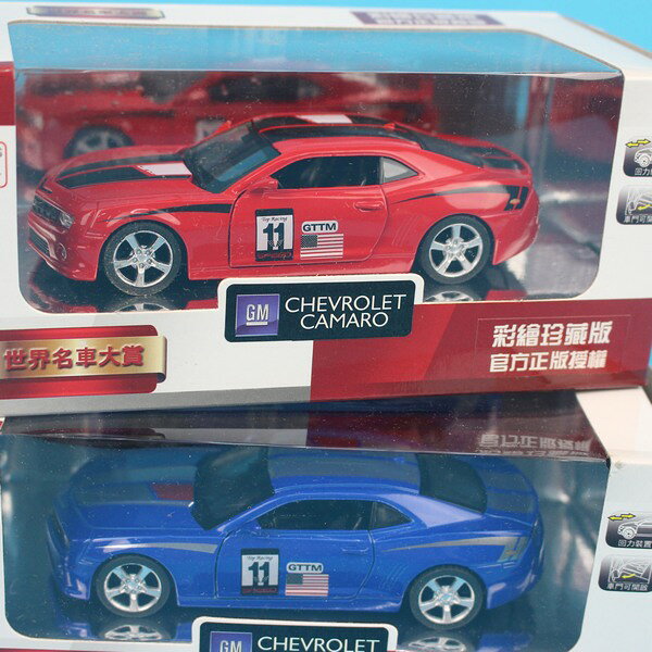 Chevrolet模型車 GM彩繪版 (23號白盒)1:38/一台入(促199) Chevrolet Camaro 大黃蜂模型車 Chevy Bumblebee 迴力車 合金車~生23【APP滿額下單10%點數(單一帳號最高1000點)】9/30止