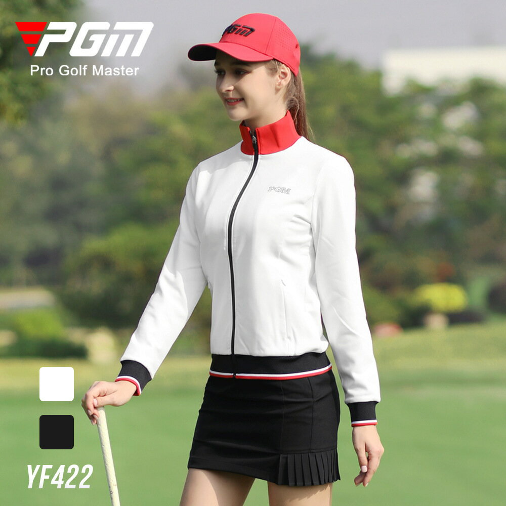 【元素運動】PGM秋冬新款 高爾夫女士服裝 golf保暖舒適外套 立領設計