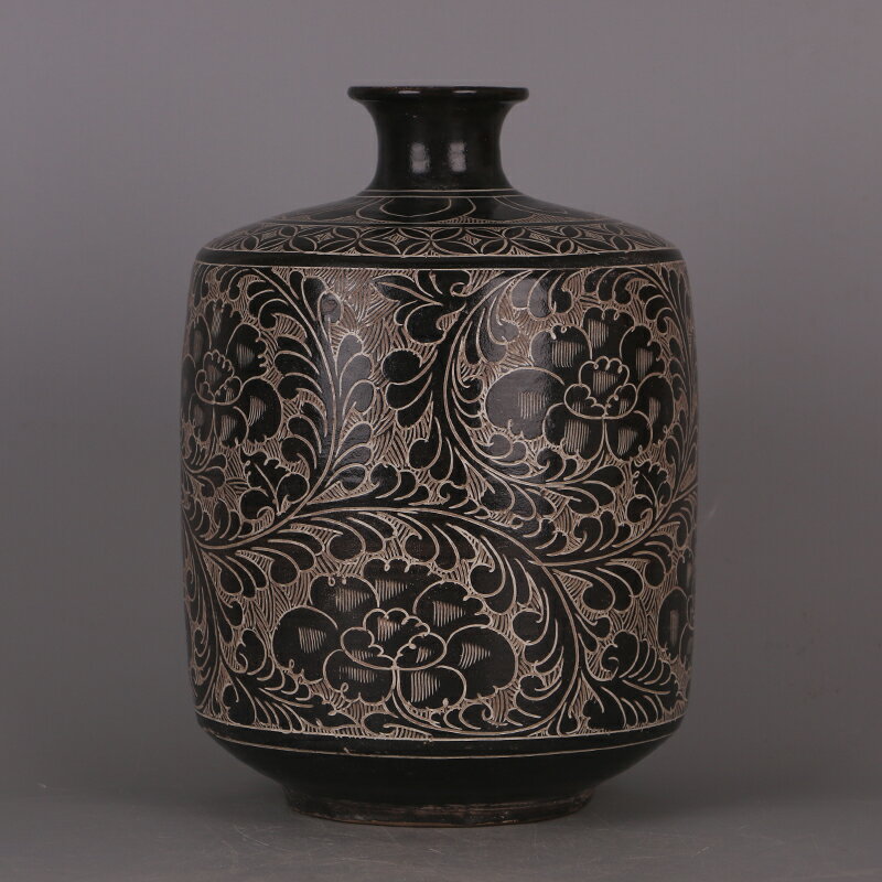 宋磁州窯系黑釉學士瓶仿宋代舊貨出土老貨瓷器收藏裝飾擺件品| 協貿國際