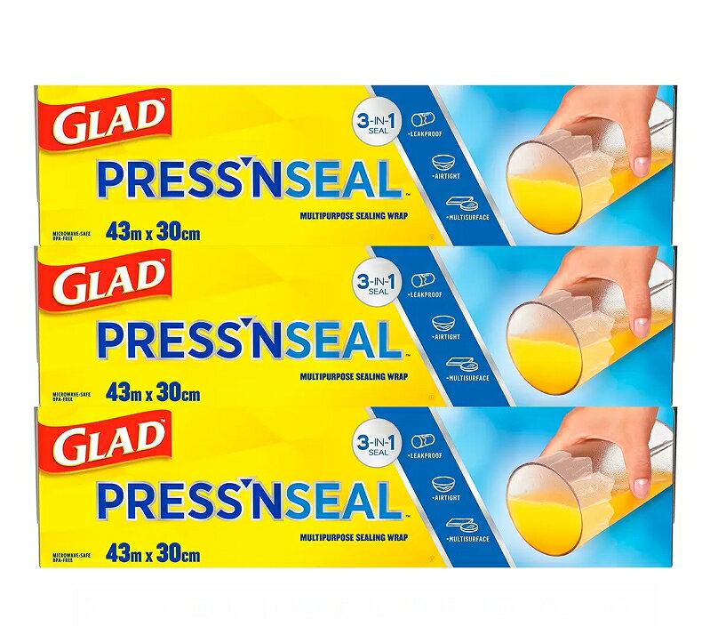 [COSCO代購5] C350086 Glad Press’n Seal 強力保鮮膜 3入