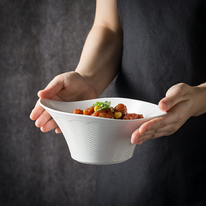 齊德日式ins風格飯碗家用陶瓷餐具泡面大湯碗耐高溫微波爐專用碗