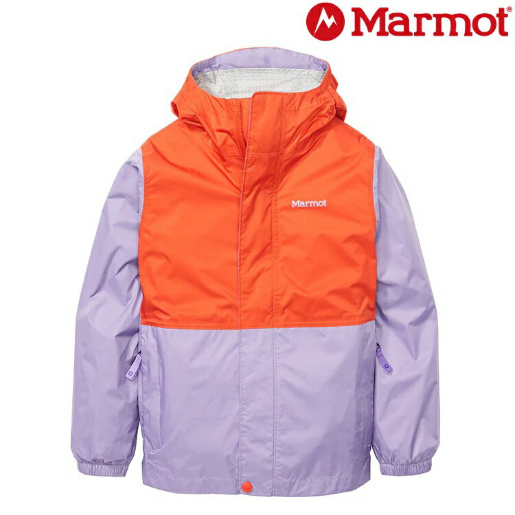 Marmot PreCip Eco 兒童款 防水外套/雨衣 41000 B 19674 紅紫