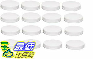 [107美國直購] 寬口梅森瓶蓋 Ball Wide-mouth Plastic Storage Caps, 16-count (one size)