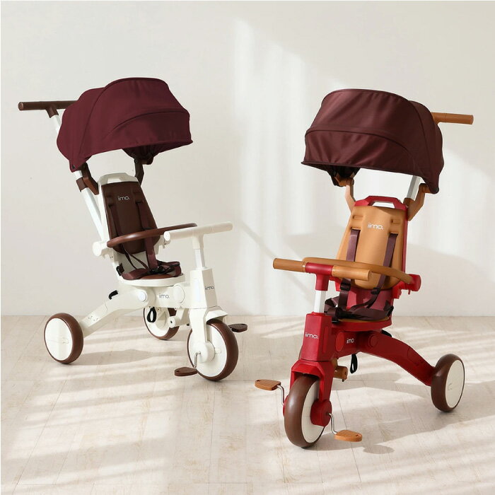 日本 iimo iimoG 兒童三輪多功能手推車(2色可選)三輪車|座椅可旋轉|可收折