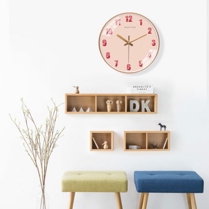 掛鐘 純色經典客廳表創意北歐鐘錶家用時尚臥室超靜音簡約時鐘掛牆『CM1629』