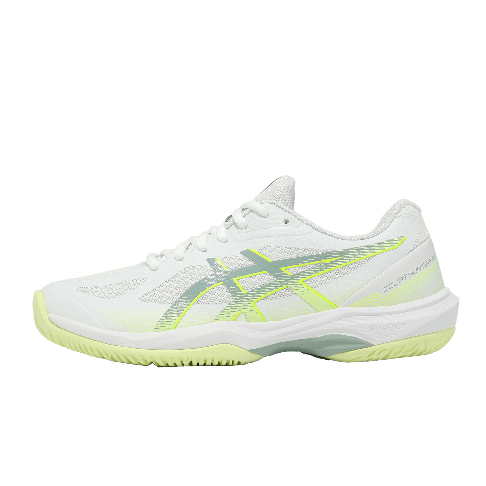 Asics 亞瑟士 羽球鞋 Court Hunter FF 女鞋 白 匹克球 室內運動 緩衝 1072A112104