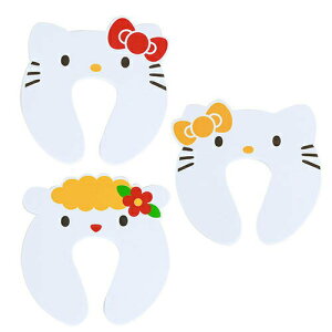 【震撼精品百貨】Hello Kitty 凱蒂貓-HELLO KITTY快樂好朋友EVA泡棉門擋組(一組三個入) 震撼日式精品百貨