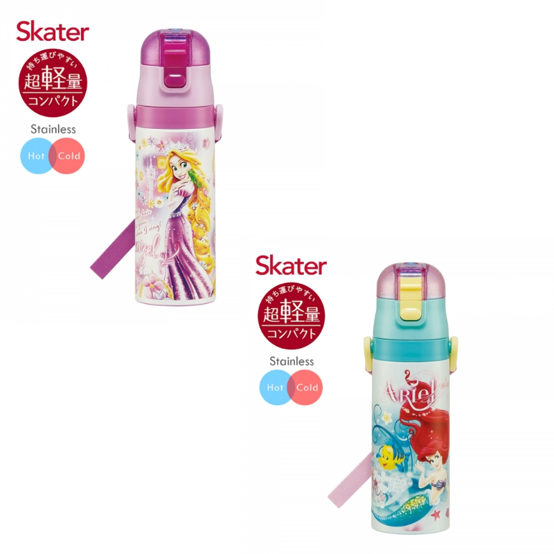 Skater不鏽鋼直飲保溫水壺(470ml)-小美人魚Ariel/長髮公主Flower★衛立兒生活館★