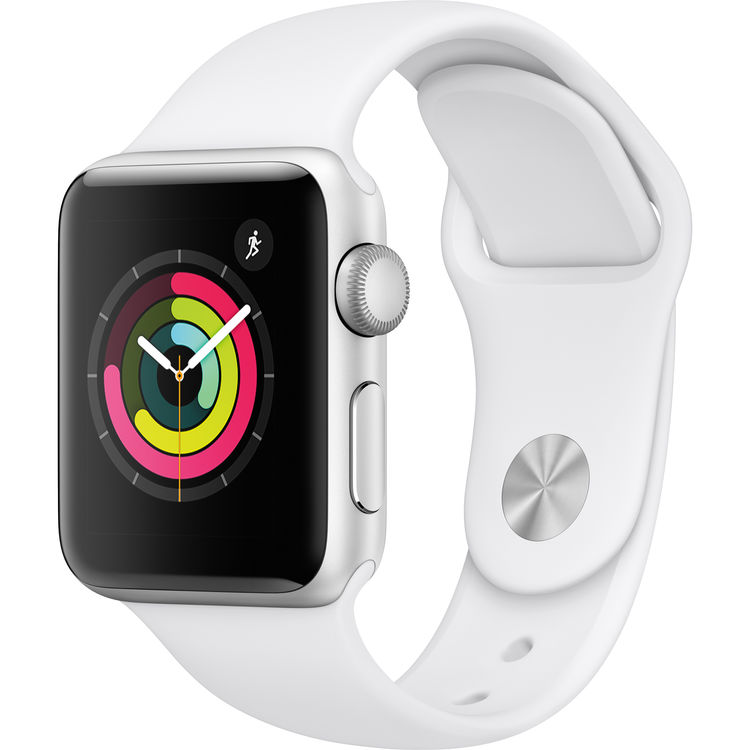 ProElectronics Distributing Inc.: Apple Watch Series 3 (GPS) 42mm Aluminum Case with White Sport
