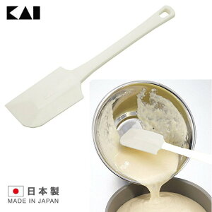 asdfkitty*特價 日本製 貝印 白色刮刀/抹刀/攪拌鏟/清潔棒-可用洗碗機洗-日本正版商品-DH-7111