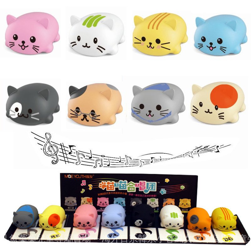 閃光少女音階貓咪日本兒童樂器喵喵合唱團音樂減解壓抖音同款玩具