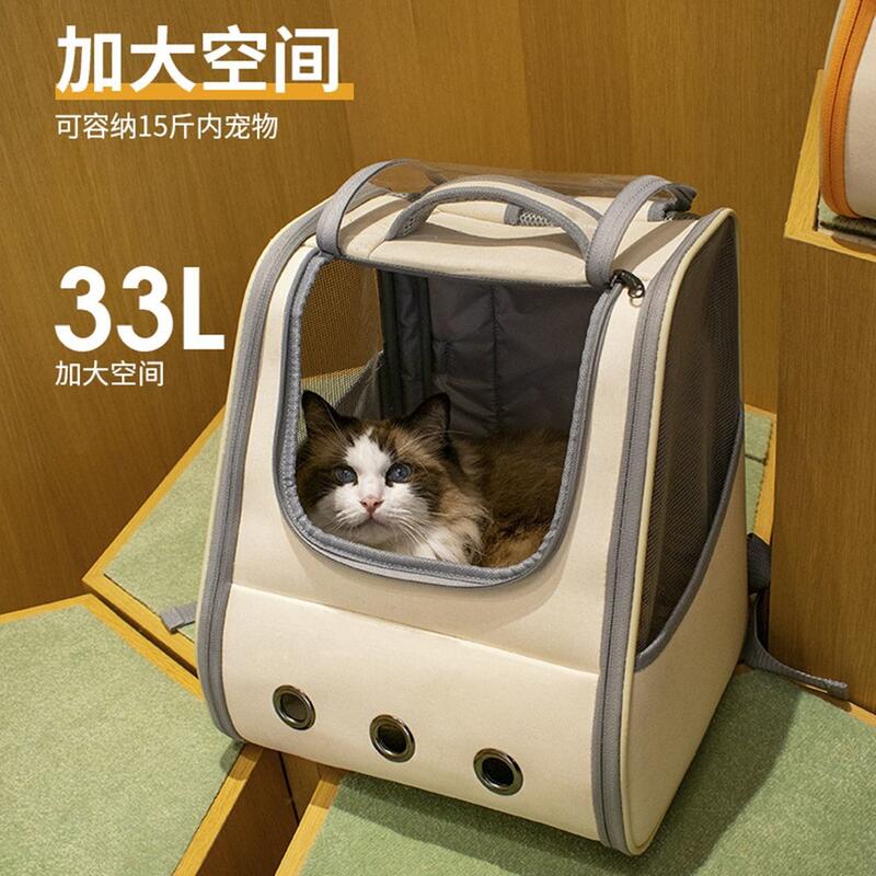 寵物太空包 貓包 寵物手提包 太空艙 接寵物奶貓包外出便攜可折疊透氣大容量籠子中小犬防水雙肩背狗包
