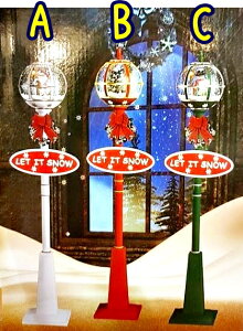 184cm大型飄雪路燈，聖誕節/造景佈置/櫥窗裝飾/大型擺飾/會場佈置/店面裝飾/擺飾，X射線【X399900】