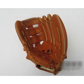 【棒球手套-左手-13英寸-PVC皮-1個/組】成人手大者使用棒球手套高級PVC皮成人棒球手套雙十字檔手套-56005