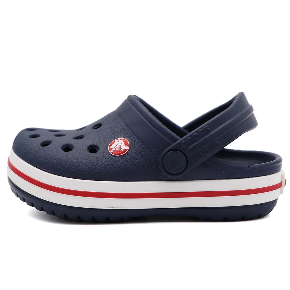 Crocs crocband clog t卡駱馳 洞洞鞋 防水 小中童 經典藍紅 R7762 (207005-485)