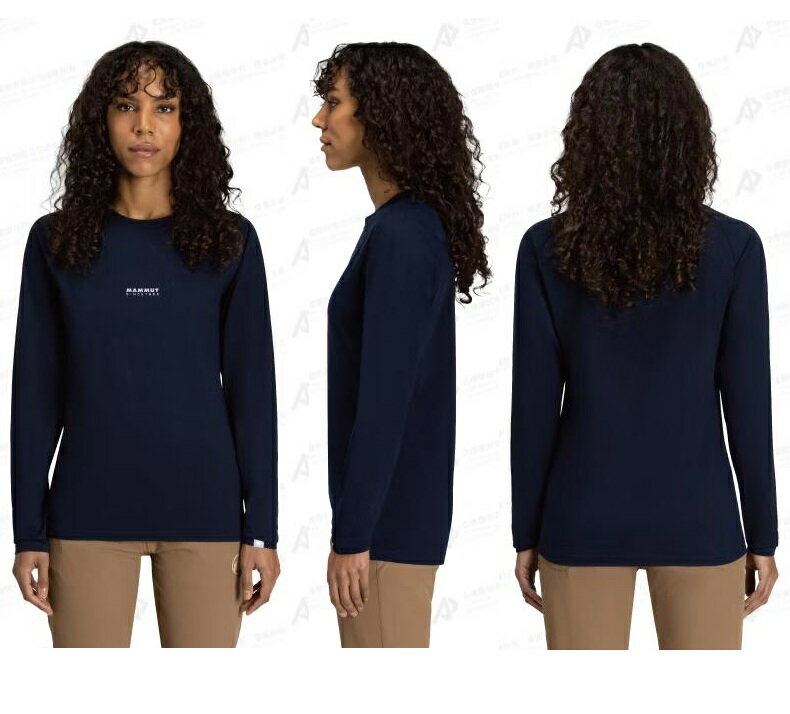 Mammut 長毛象 QD Logo Print Longsleeve T-Shirt AF 女款 圓領長袖上衣 1016-01040 50610 波動紫/白 PRT1 2