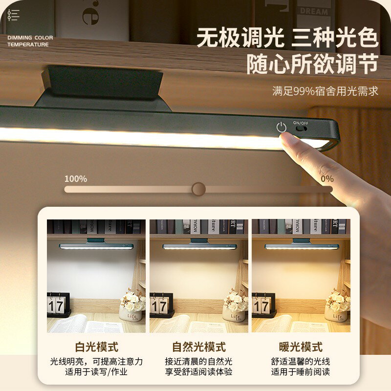 螢幕夾燈 螢幕夾燈 電腦掛燈 電腦螢幕掛燈臺式筆記本顯示器護眼燈辦公桌面宿舍臺燈補光燈學習【MJ26047】