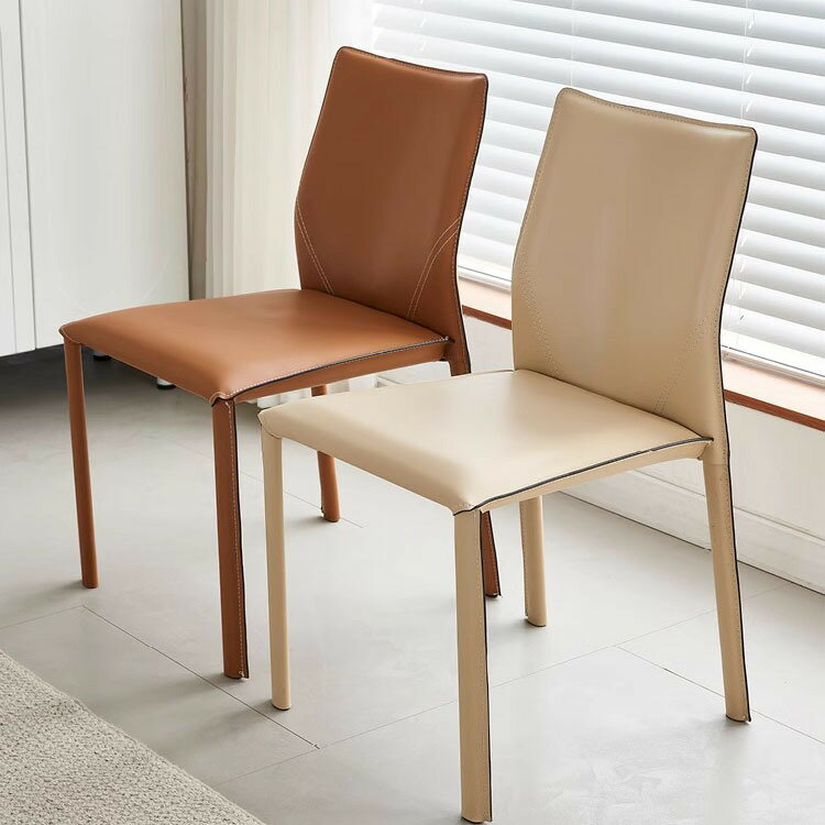 意式極簡實木餐椅北歐家用靠背椅設計師侘寂風椅子酒店餐廳洽談椅