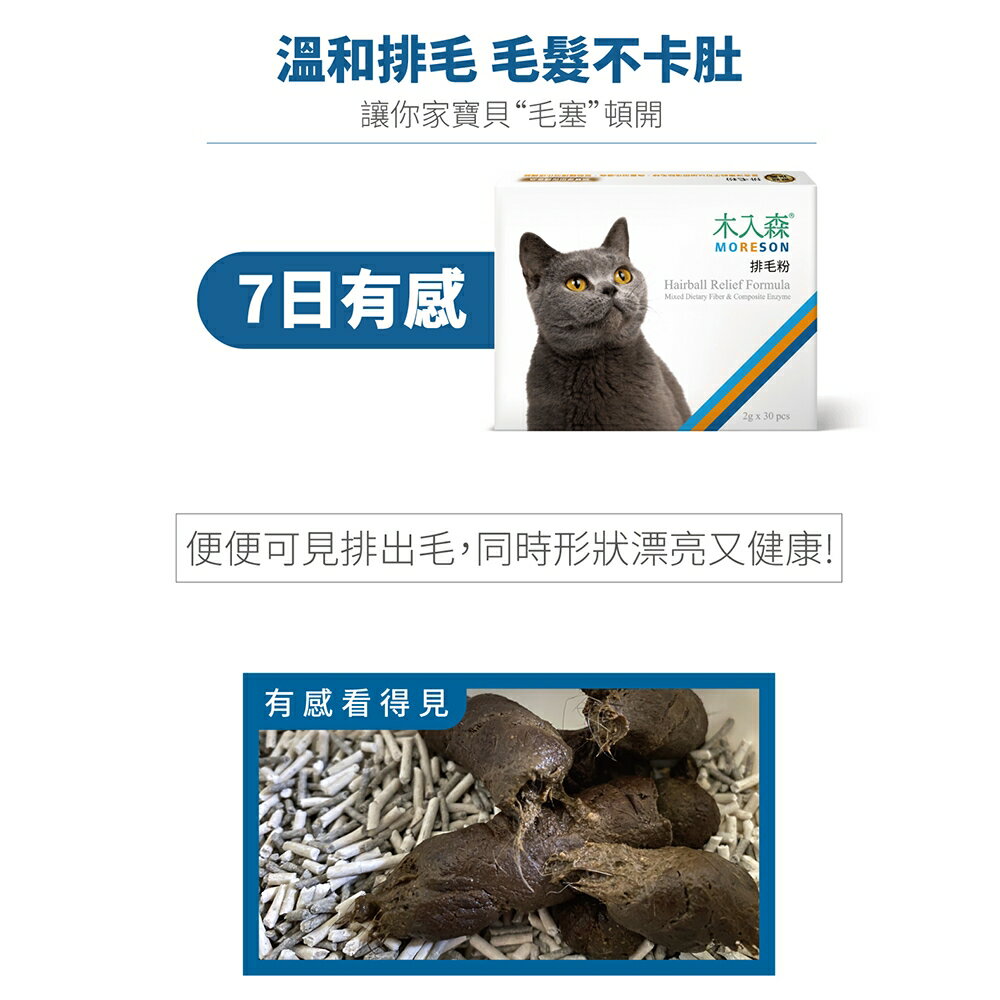 ＵＴＯ｜ 木入森 貓咪排毛粉 專業獸醫推薦 3