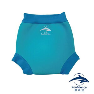 【紫貝殼】英國 Konfidence 康飛登 嬰兒游泳尿布褲(加強防漏層) 亮藍
