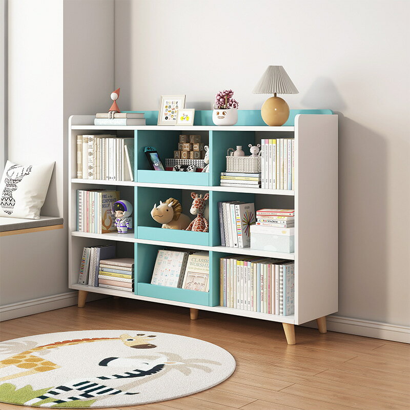 書架置物架落地家用客廳學生簡易閱讀架臥室收納儲物架圖書館書櫃