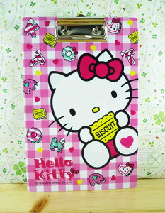 【震撼精品百貨】Hello Kitty 凱蒂貓 A5夾板-粉甜點 震撼日式精品百貨