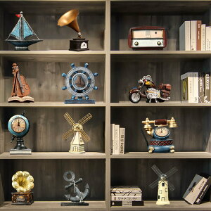 歐式復古擺件留聲機創意家居客廳辦公室小擺設北歐書柜酒柜裝飾品