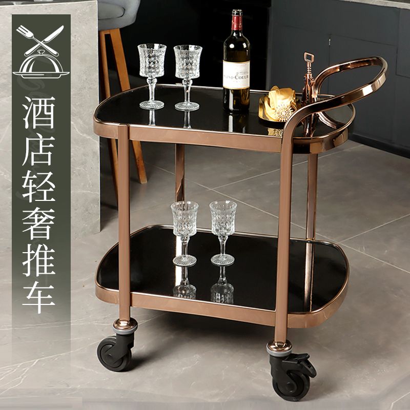 工廠直銷 推車 酒店推車 餐車 可移動推車 移動帶輪酒水蛋糕點心簡約手推車酒店大堂4S餐廳豪華加厚多功能車特惠/開立發票 特價出 全館九折 售後保障 m1214