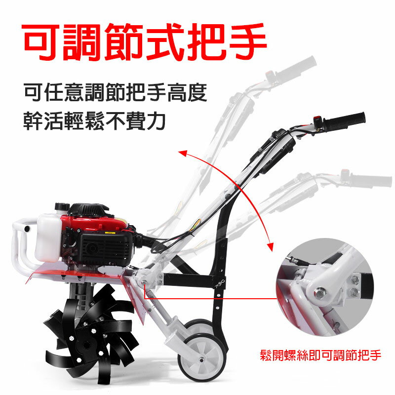 免運 可開發票 快速出貨 汽油微耕機 小型微耕機 多功能 旋耕機 松土機 除草開溝耕田機 翻土機 1