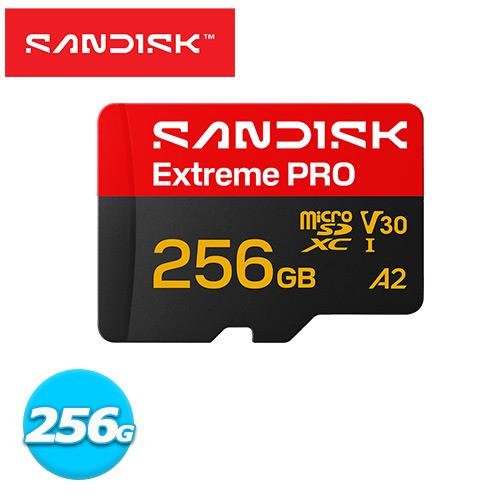 SANDISK Extreme PRO microSD UHS-I 256G 記憶卡