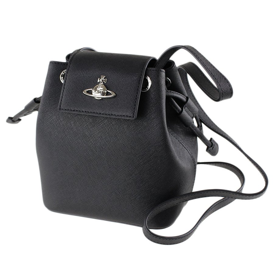 精選★Vivienne Westwood 經典LOGO防刮牛皮小款斜背水桶包 (現+預購)   ~【購物節★菲尼斯 國際精品3折起 春夏新品 換季下殺】 1