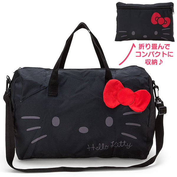 【全館95折】【凱蒂貓 摺疊旅行袋】凱蒂貓 旅行袋 摺疊袋 斜背包 日本正版 該該貝比日本精品