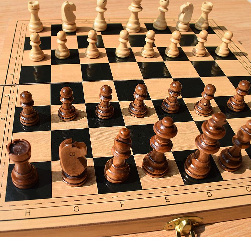象棋 國際象棋 磁性木質高檔國際象棋套裝可折疊兒童成人專業比賽入門訓練初學 可開發票