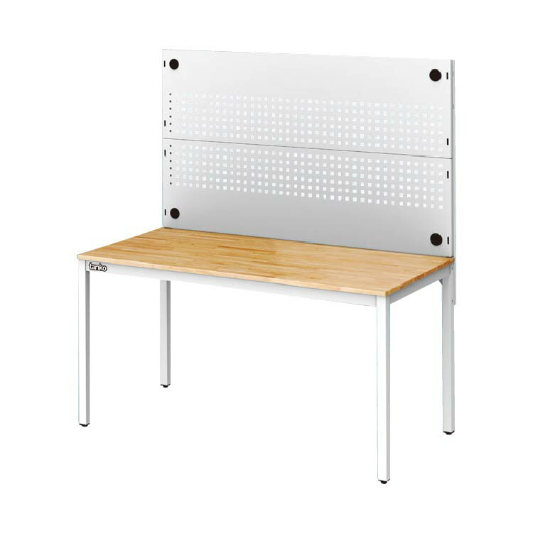 天鋼 tanko｜WE-58W3 多功能工作桌+上架組 (白) 寬150公分 原木工作桌