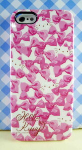 【震撼精品百貨】Hello Kitty 凱蒂貓 HELLO KITTY iPhone5手機軟殼-粉蝴蝶結 震撼日式精品百貨