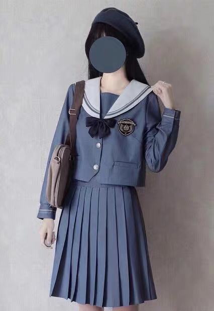 正統JK制服短裙日本水手服學院風學生班服中間服軟妹服套裝