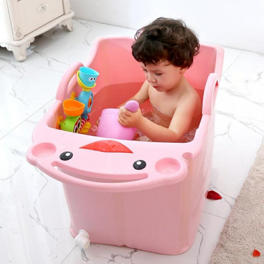 寶寶浴盆兒童洗澡桶可折疊洗澡盆