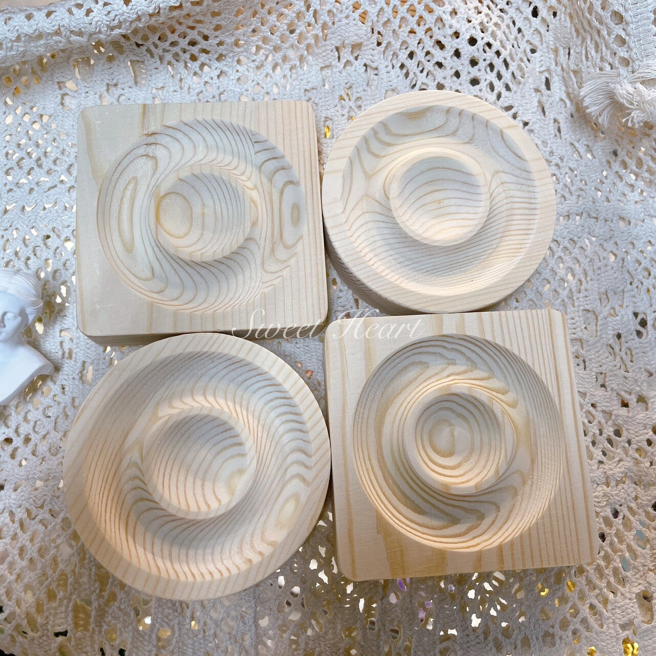 Sweet Heart 現貨!!✨串珠盤 實木串珠手鍊飾品盤 展示架 手鐲 手環 收納架 手鍊 飾品 托盤 拍照道具 2